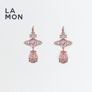 BBA EGXgEbh sAX Vivienne Westwood Ismene Drop EARRINGS ^ sAX Pink Gold/sN S[hn