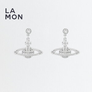 ���B���B�A�� �E�G�X�g�E�b�h �s�A�X Vivienne Westwood MINI BAS RELIEF DROP EARRINGS ���^�� �s�A�X SILVER �V���o�[�n