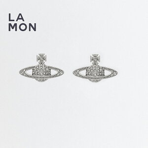 ���B���B�A�� �E�G�X�g�E�b�h �s�A�X Vivienne Westwood MINI BAS RELIEF EARRINGS ���^�� �N���X�^�� �s�A�X SILVER �V���o�[�n