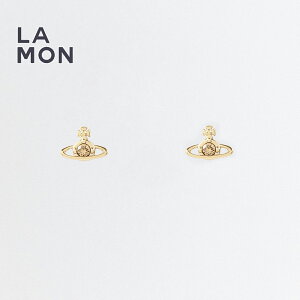 BBA EGXgEbh sAX Vivienne Westwood NANO SOLITAIRE EARRINGS ^ sAX GOLD S[hn