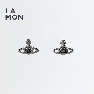 BBA EGXgEbh sAX Vivienne Westwood NANO SOLITAIRE EARRINGS ^ sAX Ruthenium ejEn