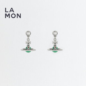 BBA EGXgEbh sAX Vivienne Westwood NEW PETITE ORB EARRINGS ^ sAX Mint Green O[n