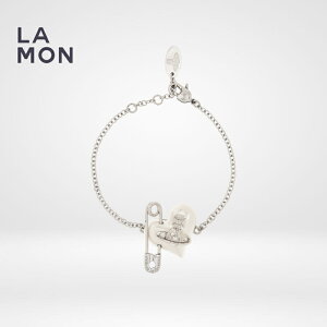 BBA EGXgEbh uXbg Vivienne Westwood ORIETTA PEARL CHAIN BRACELET ^ p[ uXbg SILVER Vo[n