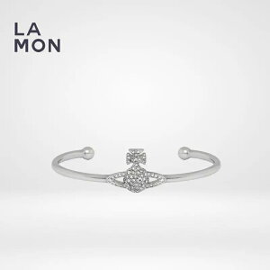 ���B���B�A�� �E�G�X�g�E�b�h �u���X���b�g Vivienne Westwood Grace Bas Relief Open Bangle ���^�� �N���X�^�� �u���X���b�g SILVER �V���o�[�n