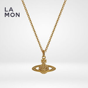 BBA EGXgEbh lbNX Vivienne Westwood MINI BAS RELIEF PENDANT NECKLACE ^ NX^ lbNX GOLD S[hn