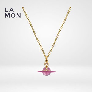 BBA EGXgEbh lbNX Vivienne Westwood PETITE ORIGINAL ORB PENDANT ^ lbNX GOLD/PINK S[h/sNn