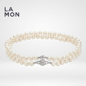 BBA EGXgEbh lbNX Vivienne Westwood Graziella Pearl Choker ^ XtXL[ OX p[ lbNX SILVER Vo[n