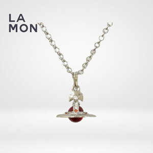 ���B���B�A�� �E�G�X�g�E�b�h �l�b�N���X Vivienne Westwood TINY ORB PENDANT ���^�� �l�b�N���X SILVER/RED �V���o�[/���b�h�n