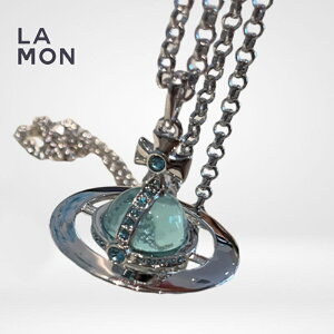 ���B���B�A�� �E�G�X�g�E�b�h �l�b�N���X Vivienne Westwood GIANT ORB PENDANT ���^�� �l�b�N���X SILVER/MINT GREEN �V���o�[/�O���[���n