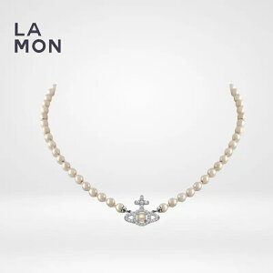 BBA EGXgEbh lbNX Vivienne Westwood Olympia Pearl Necklace ^ XtXL[ OX p[ lbNX SILVER Vo[n