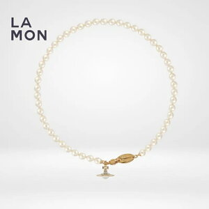 BBA EGXgEbh lbNX Vivienne Westwood SIMONETTA PEARL NECKLACE ^ XtXL[ OX p[ lbNX GOLD/BLUE S[h/u[n