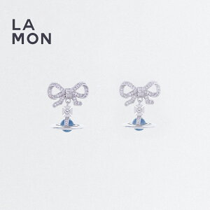 BBA EGXgEbh sAX Vivienne Westwood OCTAVIE EARRINGS X sA SILVER/LIGHT BLUE Vo[/u[n