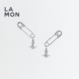 BBA EGXgEbh sAX Vivienne Westwood Safety Pin Earrings ^ sAX Platinum Vo[n