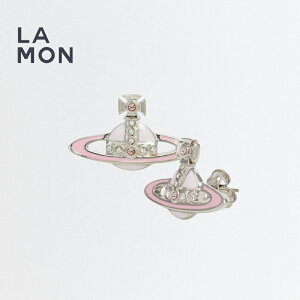 BBA EGXgEbh sAX Vivienne Westwood Small Neo Bas Relief Earrings ^ sAX Platinum/Vintage Rose/White Crystal sNn sNn p