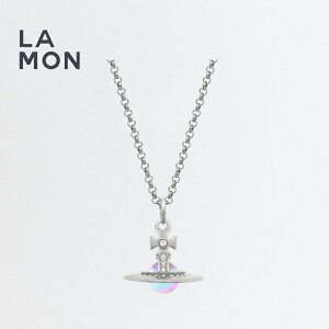 BBA EGXgEbh lbNX Vivienne Westwood New Tiny Orb Pendant Necklace ^ lbNX Platinum Vo[n