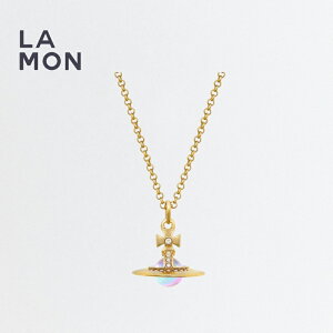 BBA EGXgEbh lbNX Vivienne Westwood New Tiny Orb Pendant Necklace ^ lbNX GOLD S[hn