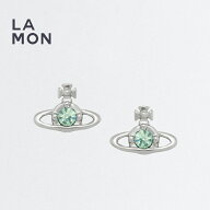 ヴィヴィアン ウエストウッド ピアス Vivienne Westwood NANO SOLITAIRE EARRINGS メタル ピアス Platinu…
