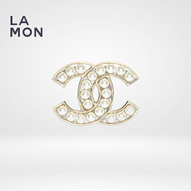 【新品】シャネル ブローチ CHANEL BROOCH A64978 ココマーク メタル コスチューム パール ブローチ GOLD ゴールド系