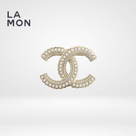【新品】シャネル ブローチ CHANEL BROOCH AB3678 ココマーク メタル ストラス コスチューム パール ブローチ GOLD ゴールド系
