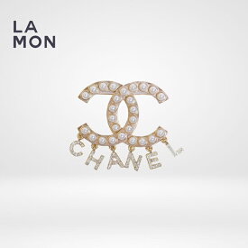 【新品】シャネル ブローチ CHANEL BROOCH AB4761 ココマーク メタル ストラス コスチューム パール ブローチ GOLD ゴールド系