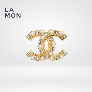 �y�V�i�z�V���l�� �u���[�` CHANEL BROOCH AB5161 �R�R�}�[�N ���^�� �X�g���X �R�X�`���[�� �p�[�� �u���[�` GOLD �S�[���h�n