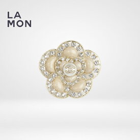 【新品】シャネル ブローチ CHANEL BROOCH AB6831 ココマーク メタル ストラス コスチューム パール ブローチ GOLD ゴールド系