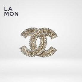 【新品】シャネル ブローチ CHANEL BROOCH ABA867 ココマーク メタル ストラス ブローチ GOLD ゴールド系