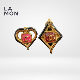 【新品】シャネル ブローチ CHANEL BROOCH AB9836 ココマーク メタル レジン 2点 ブローチ GOLD/BLACK/PINK ゴールド/ブラック/ピンク系