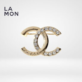 【新品】シャネル ブローチ CHANEL BROOCH ABD106 ココマーク メタル ストラス ブローチ GOLD ゴールド系