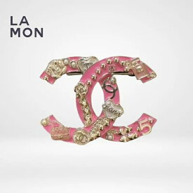 【新品】シャネル ブローチ CHANEL BROOCH ABD353 ココマーク メタル コスチューム パール ブローチ GOLD/PINK ゴールド/ピンク系