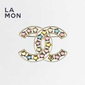 【新品】シャネル ブローチ CHANEL BROOCH ABF203 ココマーク メタル ストラス スター ブローチ GOLD ゴールド系