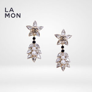 yVizVl sAX CO CHANEL EARRINGS AB4328 RR}[N ^ XgX  X^[ sAX CO GOLD/CLEAR S[h/NA[n