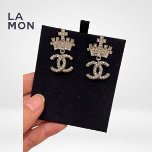 yVizVl sAX CO CHANEL EARRINGS AB6559 RR}[N ^ XgX RX`[ p[ sAX CO GOLD/WHITE S[h/zCgn