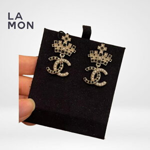 yVizVl sAX CO CHANEL EARRINGS AB6559 RR}[N ^ XgX RX`[ p[ sAX CO GOLD/BLACK S[h/ubNn