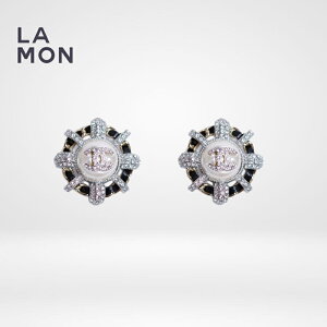 yVizVl sAX CO CHANEL EARRINGS AB6893 RR}[N ^ RX`[ p[ XgX U[ sAX CO GOLD/BLACK S[h/ubNn