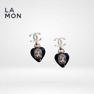 yVizVl sAX CO CHANEL EARRINGS AB7156 RR}[N ^ W n[g sAX CO GOLD/BLACK S[h/ubNn