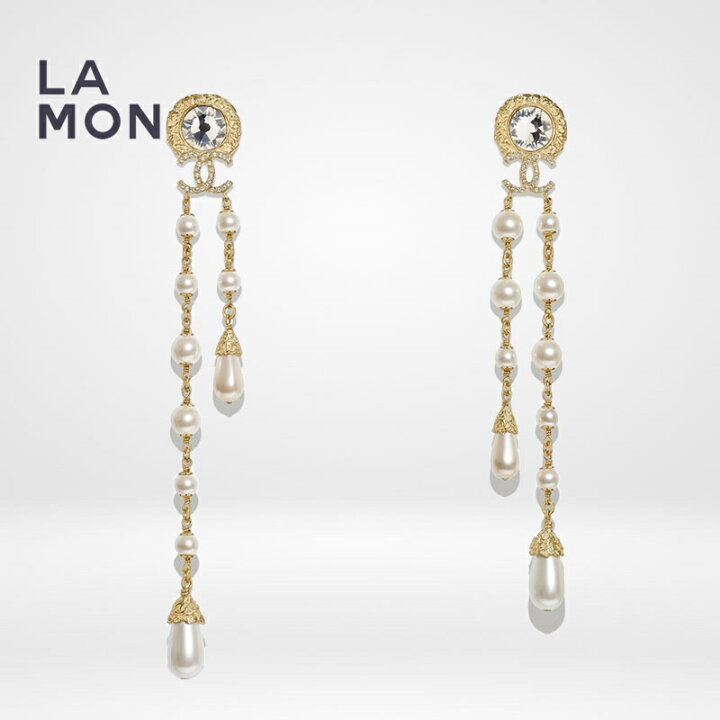 楽天市場】【新品】シャネル ピアス CHANEL EARRINGS AB7768 ココ 