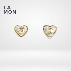 【新品】シャネル ピアス CHANEL EARRINGS AB7530 ココマーク メタル コスチューム パール ハート ピアス GOLD/WHITE ゴールド/ホワイト系