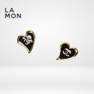 yVizVl sAX CO CHANEL EARRINGS AB8033 RR}[N ^ n[g sAX CO GOLD/BLACK S[h/ubNn