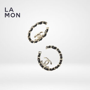 yVizVl sAX CO CHANEL EARRINGS AB7844 RR}[N ^ U[ t[v sAX CO GOLD/BLACK S[h/ubNn