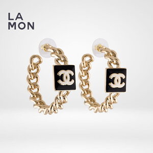 yVizVl sAX CO CHANEL EARRINGS AB8714 RR}[N ^ t[v sAX CO GOLD/BLACK S[h/ubNn