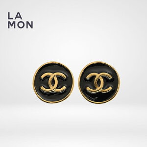 yVizVl sAX CO CHANEL EARRINGS AB8764 RR}[N ^ sAX CO GOLD/BLACK S[h/ubNn