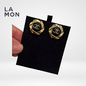 yVizVl sAX CO CHANEL EARRINGS AB8733 RR}[N ^ ی` sAX CO GOLD/BLACK S[h/ubNn