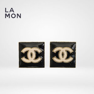 yVizVl sAX CO CHANEL EARRINGS AB8687 RR}[N ^ sAX CO GOLD/BLACK S[h/ubNn