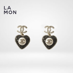 yVizVl sAX CO CHANEL EARRINGS AB9395 RR}[N ^ XgX RX`[ p[ n[g sAX CO GOLD/BLACK S[h/ubNn