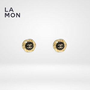 yVizVl sAX CO CHANEL EARRINGS AB8734 RR}[N ^ sAX CO GOLD/BLACK S[h/ubNn