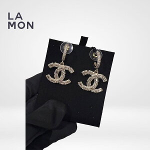 �y�V�i�z�V���l�� �s�A�X CHANEL EARRINGS AB9700 �R�R�}�[�N ���^�� �X�g���X �R�X�`���[�� �p�[�� �s�A�X GOLD �S�[���h�n