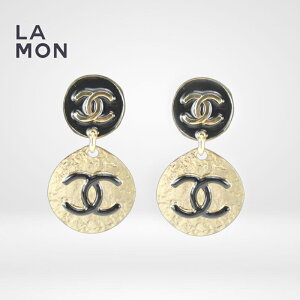 yVizVl sAX CO CHANEL EARRINGS AB8760 RR}[N ^ sAX CO GOLD/BLACK S[h/ubNn