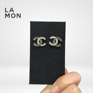 yVizVl sAX CO CHANEL EARRINGS AB8981 RR}[N ^ XgX sAX CO SILVER/BLACK Vo[/ubNn