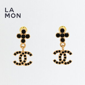 yVizVl sAX CO CHANEL EARRINGS ABB317 RR}[N ^ CXg[ sAX CO GOLD/BLACK S[h/ubNn